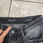 Judy Blue Wide Leg Crop Jeans Women's Size 7/28 Black Wash Frayed Hem euc euc Photo 5