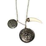 Lucky Elephant Charm Pendant Bracelet Set Silver Photo 9