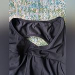 One Piece Soma black shirred  swim dress, size small medium Photo 6