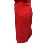 Lands' End Women's Crimson Dawn Woven Textured‎ Pencil Skirt Size 12 Orange NWT Red Photo 6