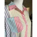 Chic Me  women’s shirt dress collared full button front size large Photo 4