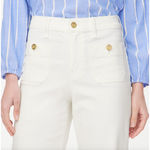 J.Crew Tall Slim Wide Leg Sailor Jean All Day Stretch Retro White US 29 T NWT Photo 1