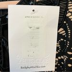 Badgley Mischka Belle Dress Black & Creamy Tan w/Beaded & Lace Neckline Sz 4 NWT Photo 5