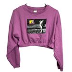 MTV Brand MTV Cropped Sweatshirt S Retro Moon Man Vintage Graphic 80s 90s Y2K 2000s Photo 2