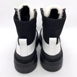 Marc Fisher Izuma Lugsole Leather Boots Winter White Size 6 New Photo 4