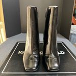 Karl Lagerfeld  Paris Vica Black Patent Leather Dress Booties Photo 3