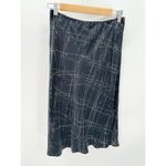 The Limited  Women Size M Silk Black Printed Midi Skirt Career Office Pull On Photo 1