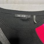 NWT - Nic + Zoe - Women’s Black & Pink Sweater - Size Petite Large Photo 1