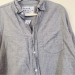 Frank & Eileen  Button Down Shirt Gray Womens Cotton Tailored Italy Photo 9