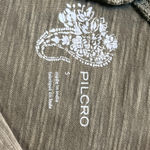 Pilcro Anthropologie Women’s Olive‎ Wash Ruffled Sleeve Open Back Long Sleeve S Green Photo 4