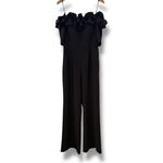 XScape Evenings Ruched Ruffle Scuba Crepe Jumpsuit Sold Out Online Size 8 Black Photo 2
