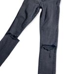 Denim & Co Denim Co SZ 4 black distressed skinny jeans Photo 2