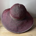 San Diego Hat Co Striped Wide Brim Floppy Sun Beach Vacation Summer Resort Blue Photo 4