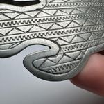 Signed JJ Pewter Tone Southwestern Large Desert Lizard Brooch Pin Jonette Silver Photo 3