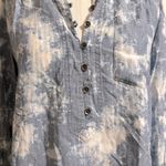 William Rast Tie Dye Chambray Blouse Photo 1