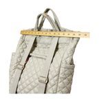 MZ Wallace Metro Convertible Quilted Nylon Water Resistant Grey Backpack Women’s Photo 6