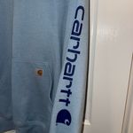 Carhartt Light Blue Sweatshirt with Logo Photo 2