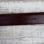 Fossil VTG Leather Conchos Belt 36” Brown Croc Embossed Western Boho Cowgirl Photo 9