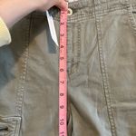 Anthropologie NWT  Jefferson Moto Olive Green Zip Leg Cargo Style Jeans Size 26 Photo 5