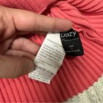 Dazy Short Sleeved Pink Ribbed Button Front Cardigan Top Size Large 90's Y2K Size M Photo 6