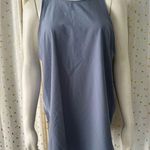 DKNY Women's Slate Blue Sport Racerback Logo Athletic Athleisure Tank Top Size M Photo 0