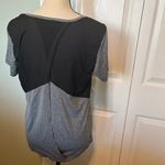 Bally Fitness women's size large grey and‎ black with open back athletic shirt. Gray Photo 5