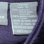 Liz Claiborne  Knit Jacket Womens Small Purple Large Button Front Business Chic Photo 4