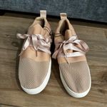 EXPRESS  Blush Pink Lace Tie Slip On Sneakers Size: 7‎ Photo 3