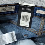 Levi's  Premium Wedgie Straight Jeans Distressed Ripped Destroyed Blue Size 27x28 Photo 6