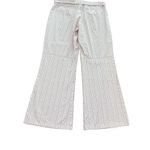 Nanette Lepore Nannette Lepore Women's White Pink Striped Wide Leg Pants Size 6 Photo 5