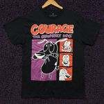 Ripple Junction Courage the Cowardly Dog Emotes Cartoon Network T-Shirt M Photo 0