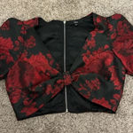 Lulus Red dress cropped shirt Photo 0