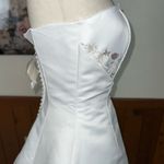 Michaelangelo Fabulous NEW Vintage 90s  Embroidered Satin Wedding Gown! Photo 5