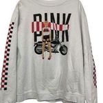 “PINK” The Rock Star Sweatshirt Large. 1464 White Photo 0