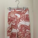 Beach Riot  Sport Orange White Marble High Rise Leggings, Size Medium Photo 2