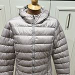 Eddie Bauer EB650 Down Parka Grey Puffer Jacket Hooded Outdoor Gorpcore Classic Photo 1