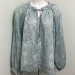 Clara The Label Green Floral Cotton Top XL Photo 0