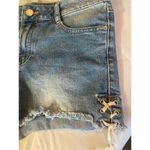 Route 66  Denim Shorts 16(juniors) w/criss cross ties at sides Photo 1