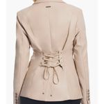 Sanctuary  Corset Back Faux Leather Blazer Photo 1