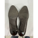 Talbots Womans  Size 8 B Brown Leather Platform Pumps Alligator Embossed Photo 7