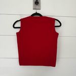 St. John Sport Women’s P Wool Blend Red Cropped Tank Photo 3