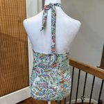 Venus Floral Paisley halter tie neck one piece swim suit multicolor Photo 2