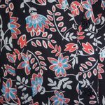 Terra & Sky Terra Sky 3X Black Coral Blue All Over Floral Top Plus Photo 3