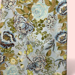 Talbots Sweet baby blue avocado floral cotton stretch pencil skirt  lined mini Photo 0