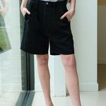 Citizens of Humanity  Martizy Black Pleated Casual Shorts Women's Size 32 COH Photo 0