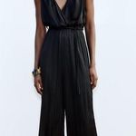 ZARA nwt satin effect pleated jumpsuit romper Photo 7