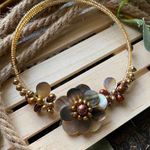 Flower Shell Pearl Choker Necklace Multi Photo 0