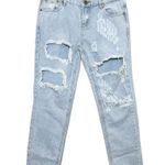 One Teaspoon  Awesome Baggies Jeans Women’s Size 27 Light Wash Distressed Denim Photo 0