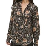 Michael Stars  Cam Printed Button Down Shirt Blouse Top W-765 Plus Size 3X Photo 0