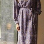 💕XIRENA💕 Isobel Dress ~ Royal Blue Woodblock Medallion Print Medium M NWT Photo 8